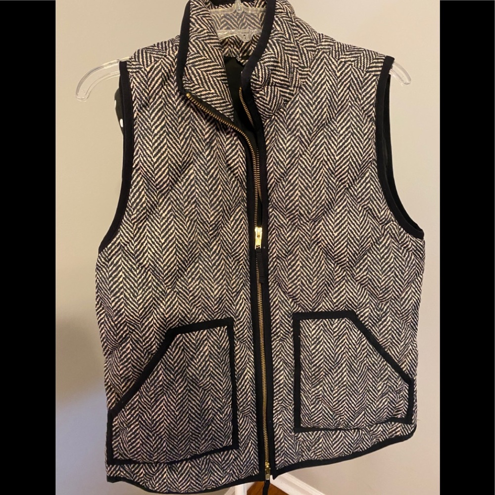 JCrew Herringbone Vest